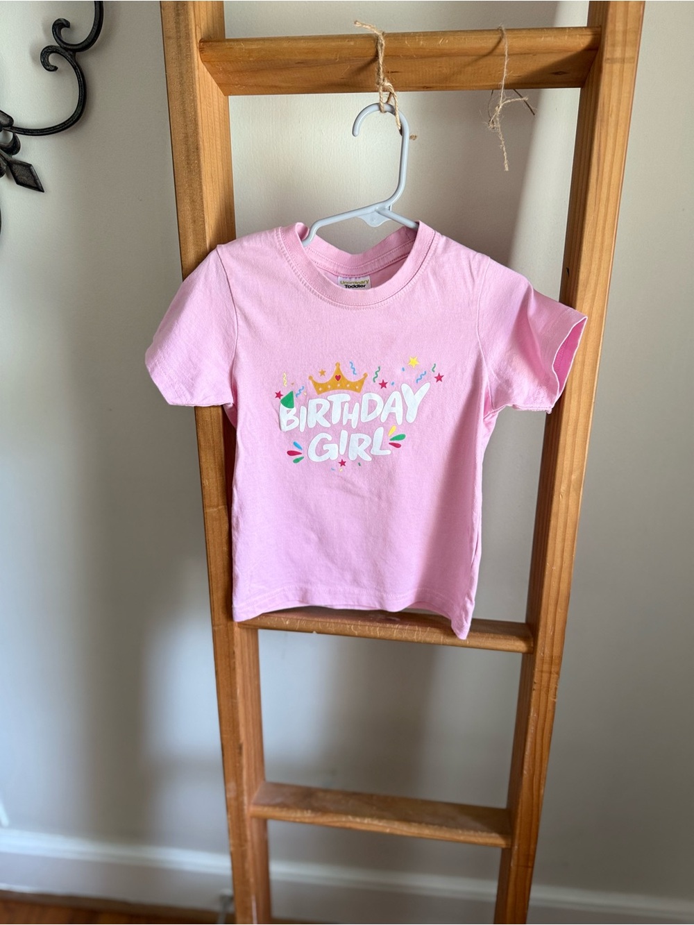 Birthday Girl Pink Short-Sleeve Tee for Kids